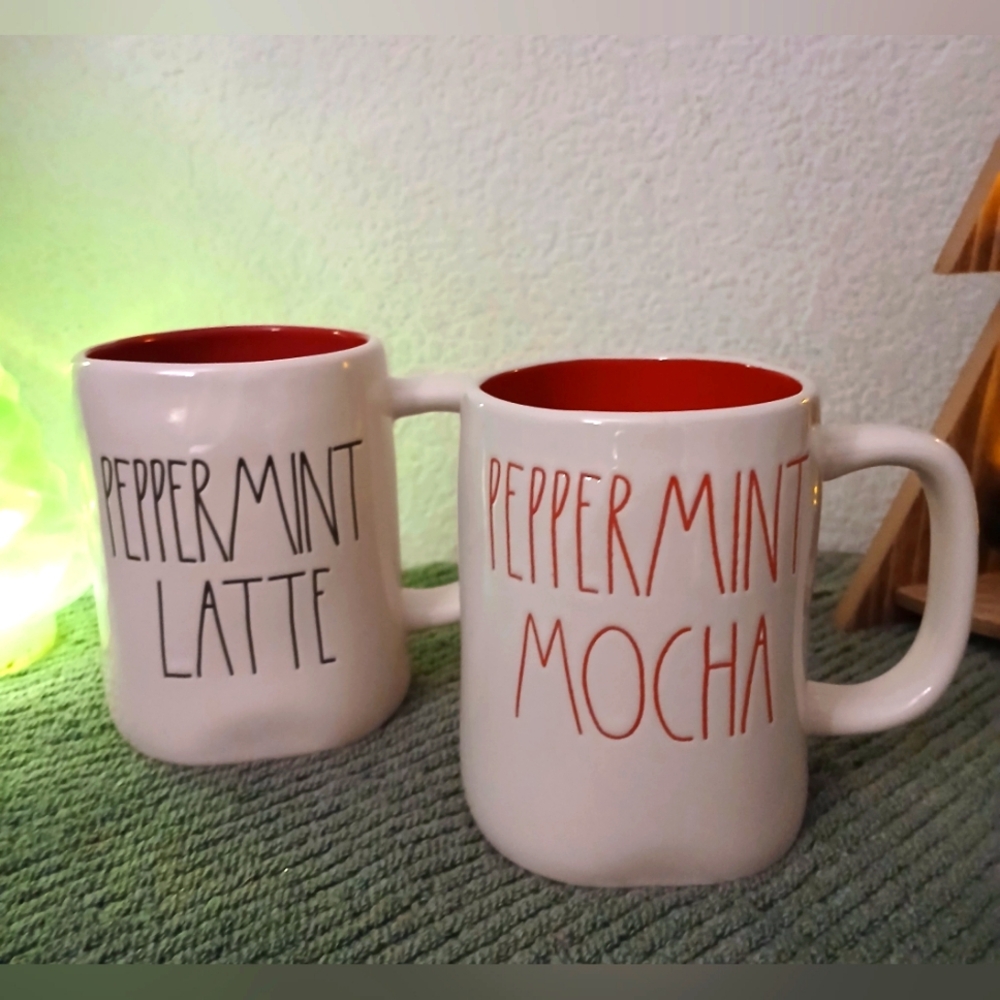 Rae Dunn holiday mugs